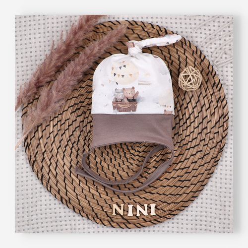 Nini Дитяча Шапочка Balloon Friends100% Органічна Бавовна – Висока Якість Польща