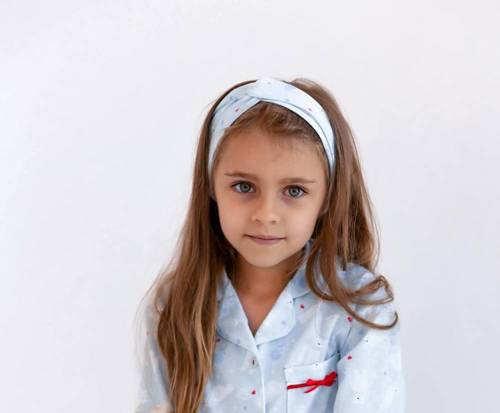 Пов'язка на голову для дівчинки White bear Kids Sensis, - блакитний