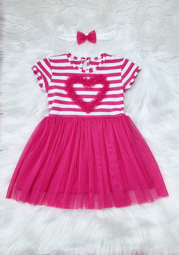 Сукня з коротким рукавом Gracja Bambarillo- рожевий