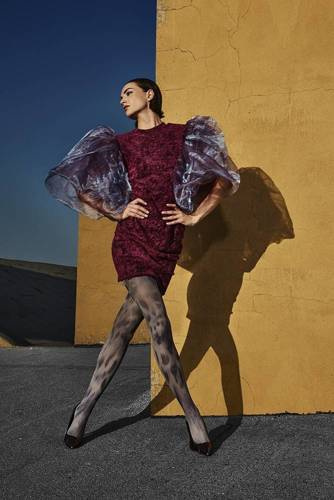 Колготи 40 den Artea 01 Gatta - мокрий асфальт/принт