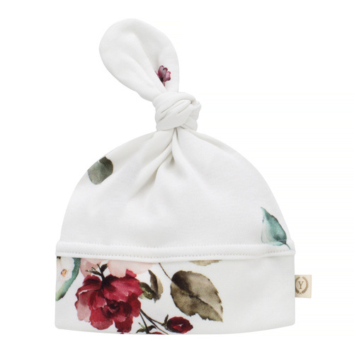 Шапочка Vintage Roses з органічної бавовни Yosoy