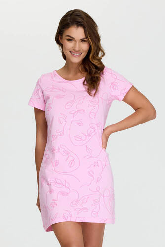 Нічна сорочка 5 Senizo , - рожевий