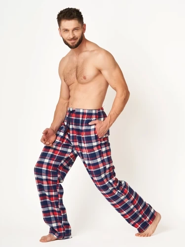 Чоловічі піжамні штани MHT 613 Key, - темно-синій