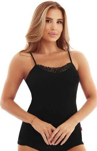 Майка на бретельках Nicole Emili, - чорний