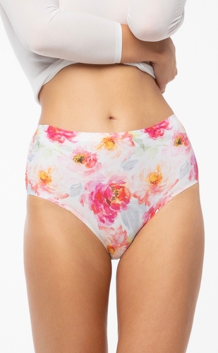 Жіночі трусики Peony Simple Maxi Julimex - білий/квітчастий