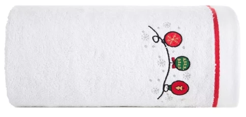 Рушник святковий Gerda 2 Ялинкові прикраси Eurofirany, - білий