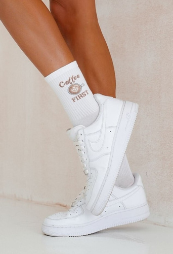 Жіночі слідки 0200-167 Coffee First Milena, - білий