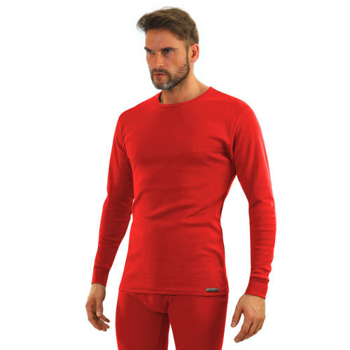 Базова кофта чоловіча 111 бавовна Sesto Senso,- бордовий