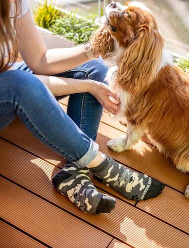 Асиметричні шкарпетки Собачки finest cotton Sesto Senso, - графітний