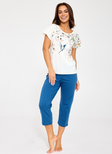 Cornette Floris 369/345 ecru – жіноча піжама 100% бавовна 7/8