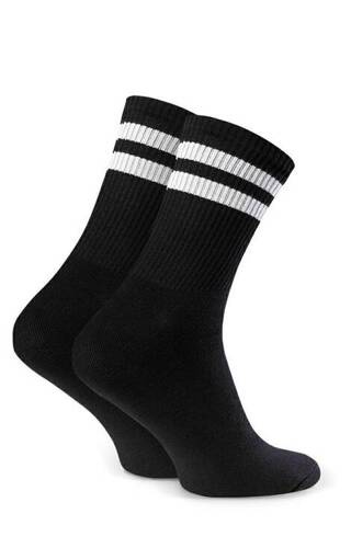 Шкарпетки чоловічі  art.057 Paski Steven,-338 чорний