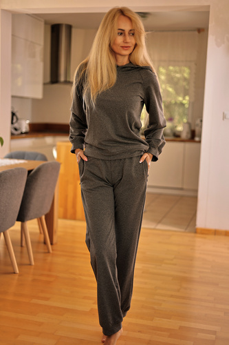 Жіночий спортивний костюм Brav Mirale з капюшоном — сірий