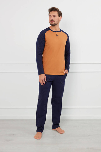 Чоловіча піжама Aleksander довгий рукав Italian Fashion  - зелений