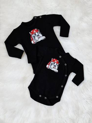 Дитяче боді на запах Pirat Bambarillo, - чорний