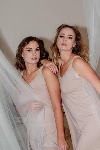 Жіноча нічна сорочка 771 Hazel De Lafense - пісок