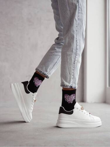 Шкарпетки жіночі 0200-148 I Like You Milena, - чорний