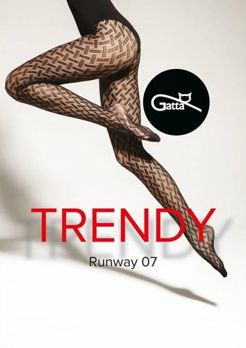 Жіночі колготки Runway wz.07 Gatta, - nero