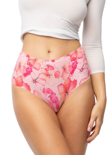 Труси максі Julimex Mallow Simple Maxi квіткові безшовні високий пояс