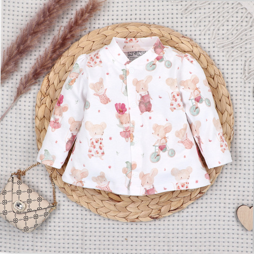 Nini Кофточка для Немовляти Little Mouse 100% Органічна Бавовна, Польща