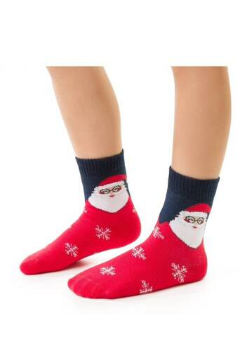 Шкарпетки святковий узор art.138 Steven, - 385 червоний