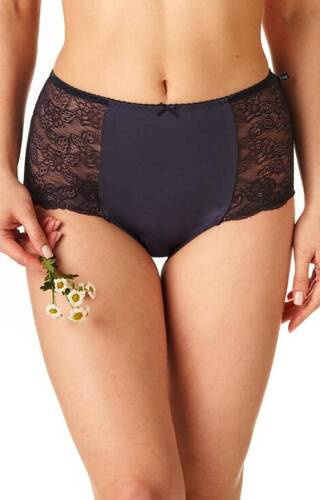 Набір жіночих трусиків 2 шт LPF 172 B22 A'2 Key чорний /темно-синій