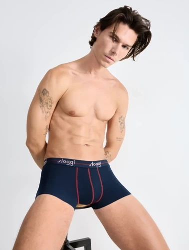Набір боксерок чоловічих 2шт. Men Start Hipster C2P box Sloggi - Blue - Dark Combination