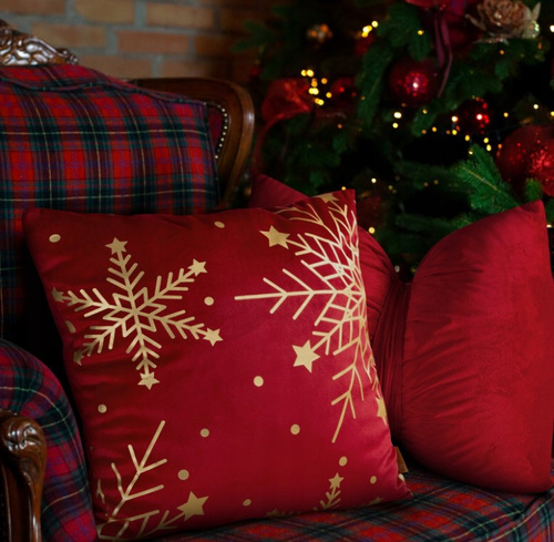 Eurofirany Chp 237Різдвяна велюрова наволочка