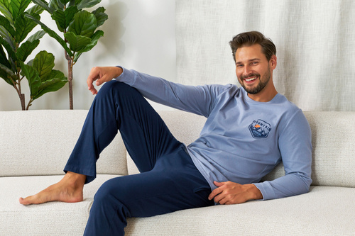 Піжама чоловіча 7139 Doctor Nap - sky blue