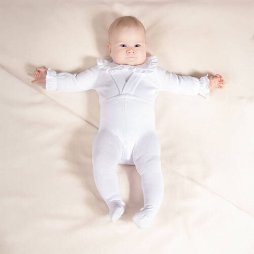 Бамбукові колготки на підтяжках 141602  Nicol - білий