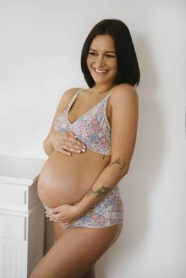 М'який бюстгальтер для годування Motley Ornament Momtobe, - орнаменти