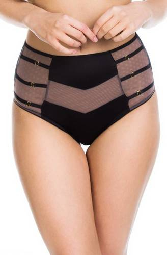 Трусики жіночі з високою посадкою 19064 Naked Mediolano, - чорний