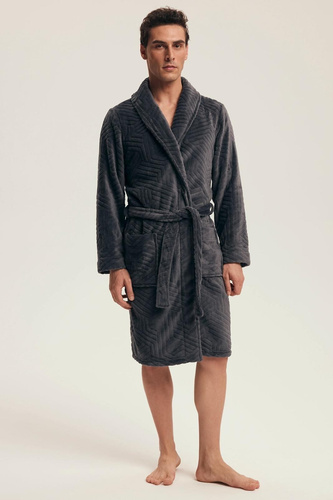 Чоловічий халат Henderson Nandu 43379  сірий