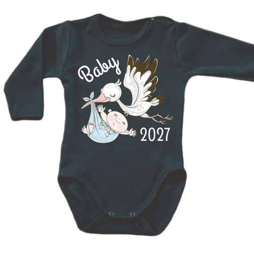 SKU: N053-1 Боді для немовлят moocha BABY 2027 чорне з довгим рукавом
