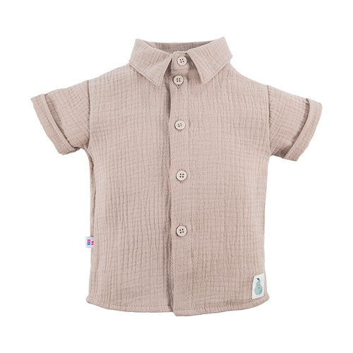 Муслінова сорочка для хлопчика Pearfect Eevi, - бежевий