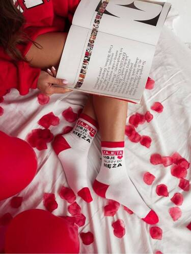 Шкарпетки жіночі бавовняні 0200 Walentynki Milena  чорний/ ведмежатко