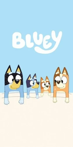 Дитячий пляжний рушник "Блуї" Bluey Jerry Fabrics