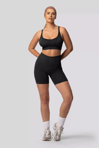 Spaio PUSH-UP PRO моделюючі безшовні шорти фітнес високий пояс black