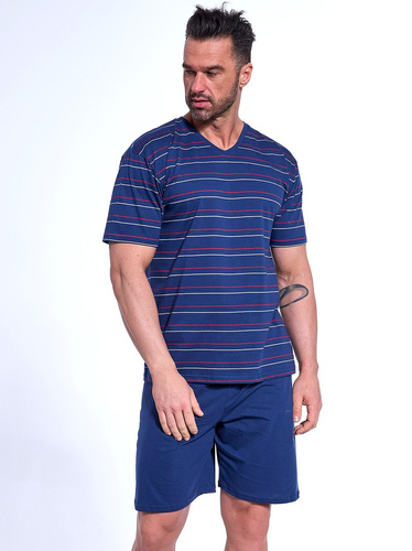 Чоловіча піжама з коротким рукавом 330/48 VARIOUS Cornette, - темно-синій