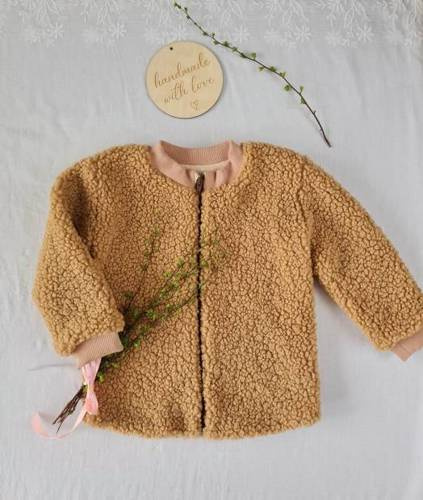 Дитяча плюшева куртка Sophie 3435 Marija, - темно-бежева