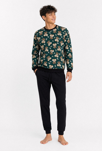 Cornette Cash Young 1004/63 Молодіжна піжама 100% бавовна зелена