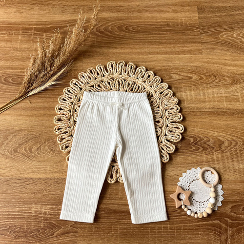 Штанці для немовлят SLAG003 EkoBaby Mamatti - eкрю