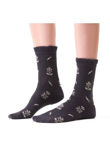 Жіночі шкарпетки ART.017  Planeta Ziemia, - 035 графітний