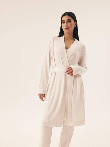 Халат жіночий 43014 Boar Henderson, - кремовий