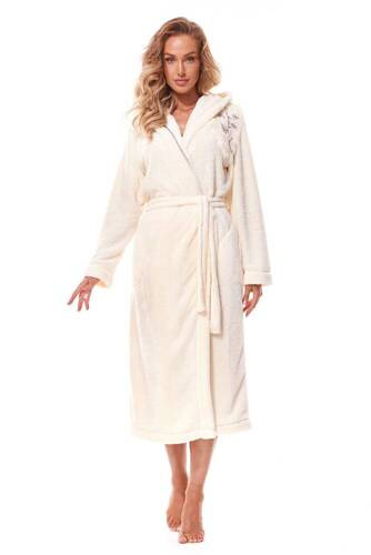 Довгий жіночий халат 2321 Lili L&L, - екрю