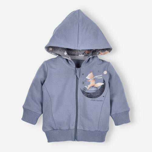 Кофта для дитини з органічної бавовни ABN-4632 Space Tour Nini голубий