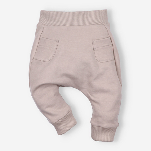 Дитячі штанці з органічної бавовни ABN-4517/BEZ Nini бежевий