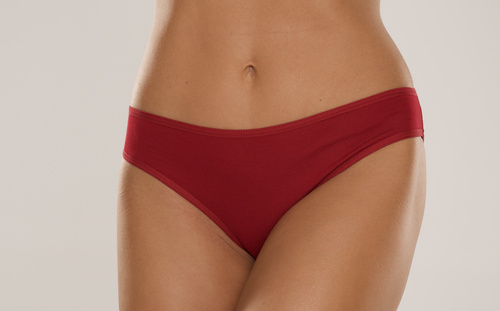 Жіночі трусики De Lafense 004 Limited – класичні, низька талія, віскоза, кларет
