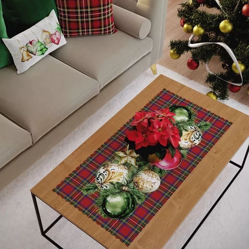 Ilona obrus bieżnik świąteczny Eurofirany srebrny