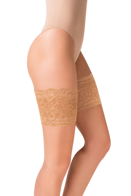 Мереживні пов'язки на стегна 509 Gabriella beige/відт.бежевого