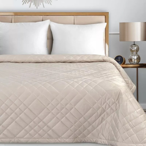 Eurofirany Ria 6 покривало велюрове декоративне вершковий